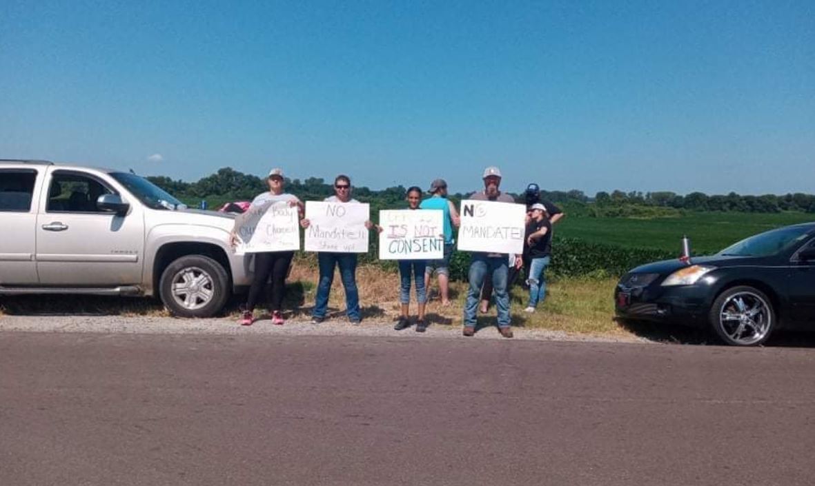 Tyson Employees Walk Off Job To Protest Vaccine
Mandate 1