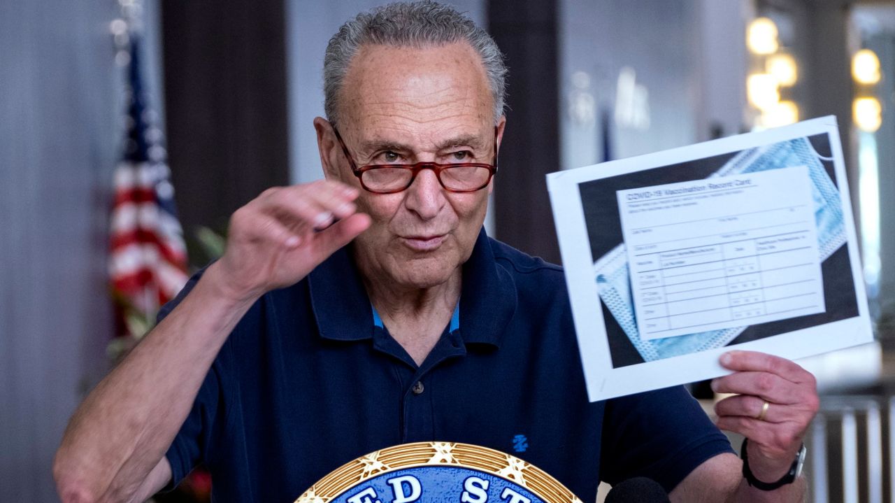 Schumer calls for crackdown on fake COVID-19 vaccination
cards 1