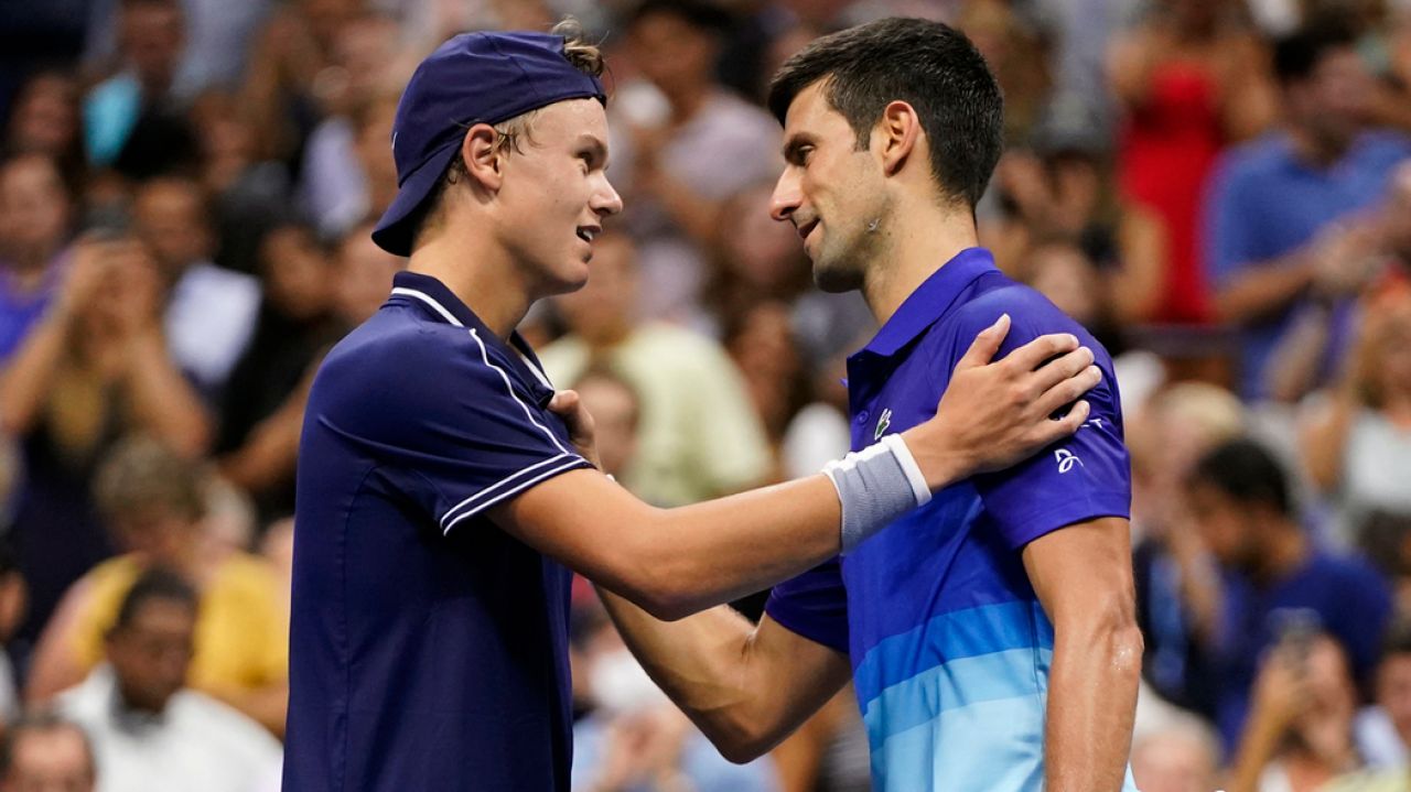 U.S. Open: Denmark's Holger Vitus Nodskov Rune loses to
Novak Djokovic but wins over fans 1