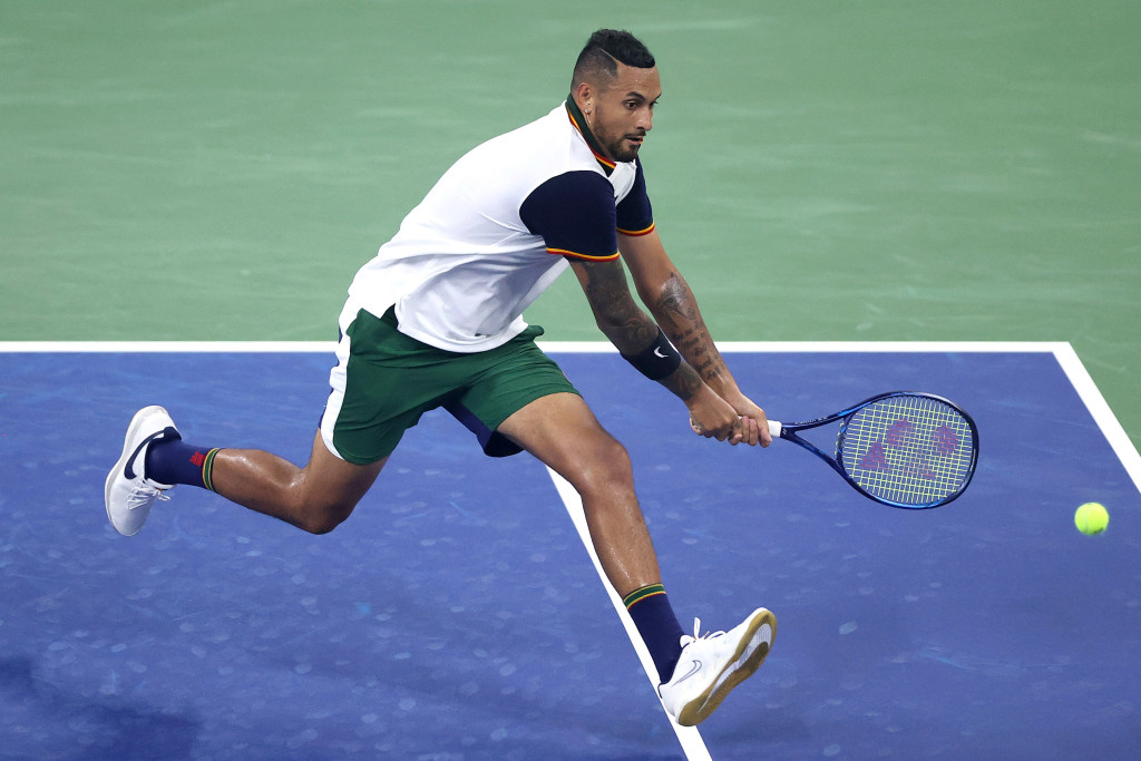 Nick Kyrgios’ brief US Open dominated by ‘f–king joke’ of
towel controversy 1
