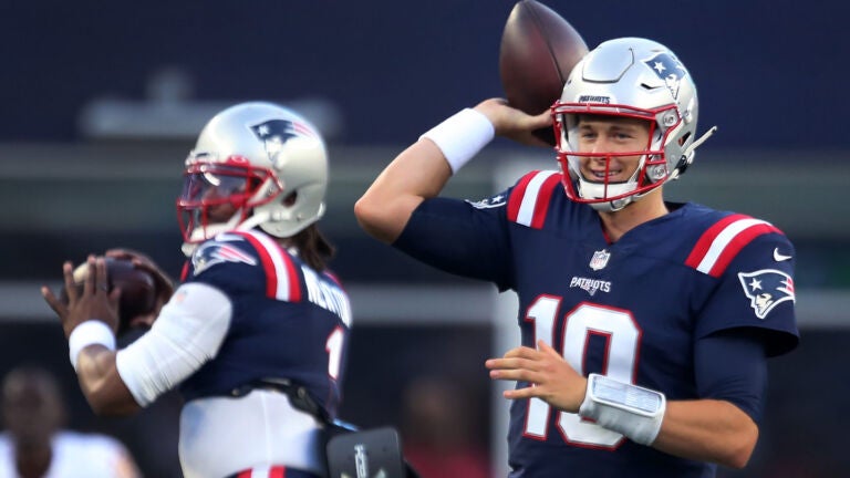 Patriots veterans react to Cam Newton’s release, Mac Jones
starting at QB 1