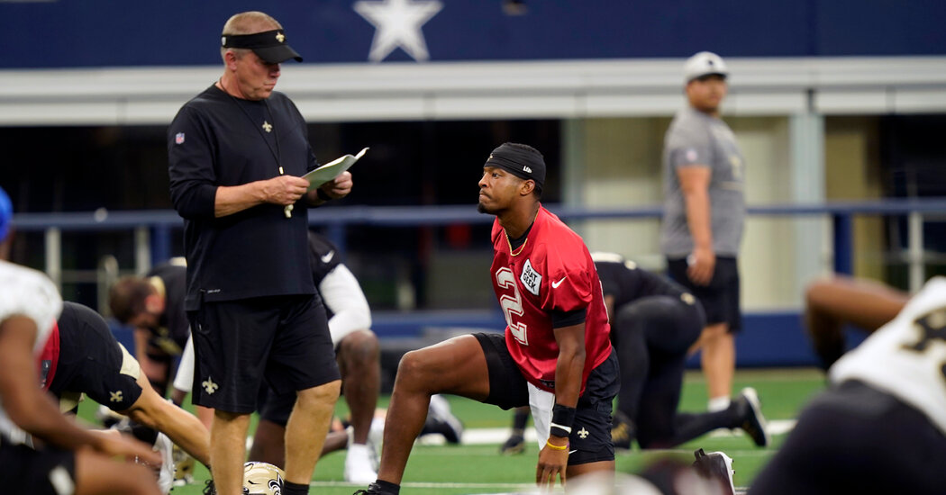 N.F.L. Moves New Orleans Saints’ Season Opener to
Jacksonville 1