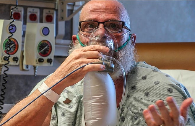 Man hospitalized with COVID-19 begs others to get
vaccinated: 'Weigh the here and now' 1