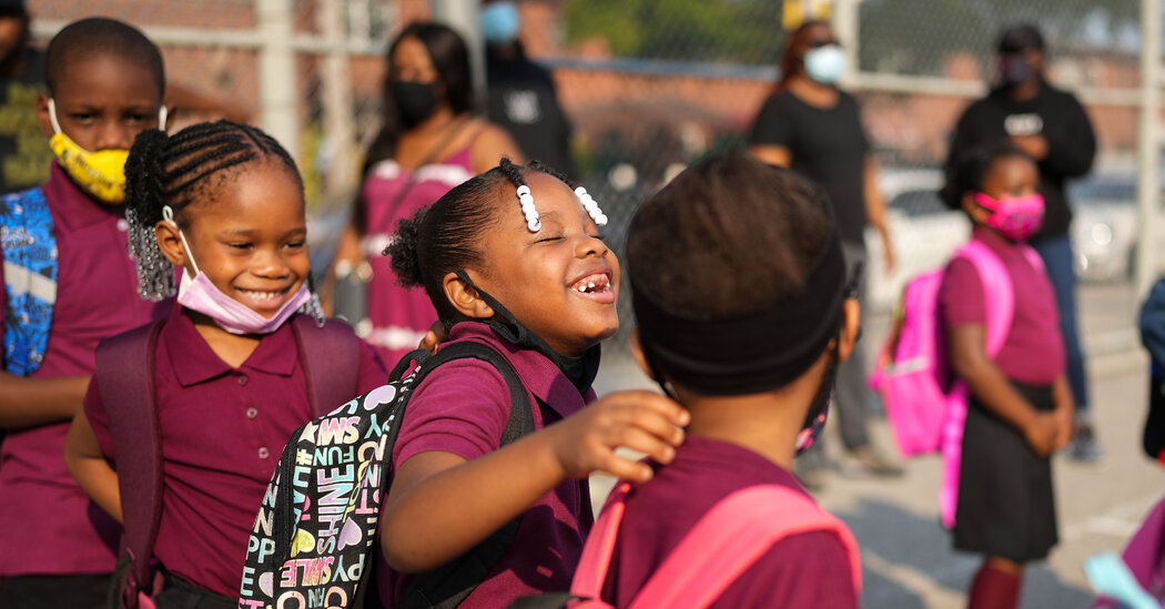 N.Y.C. Schools Reopen With Joy and Anxiety on ‘Game Changer’
First Day 1