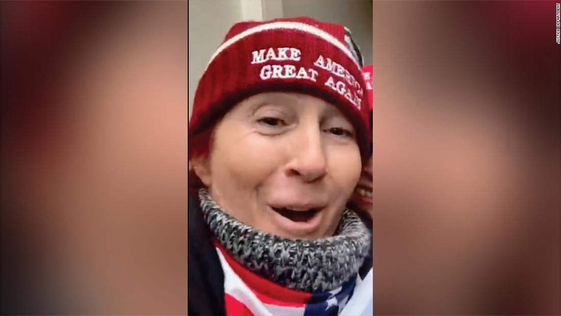 Jan. 6 rioter who said she looked for Pelosi 'to shoot her
in the friggin' brain' pleads guilty 1