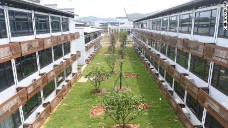 China has built a 5,000-room quarantine center for overseas
arrivals 1