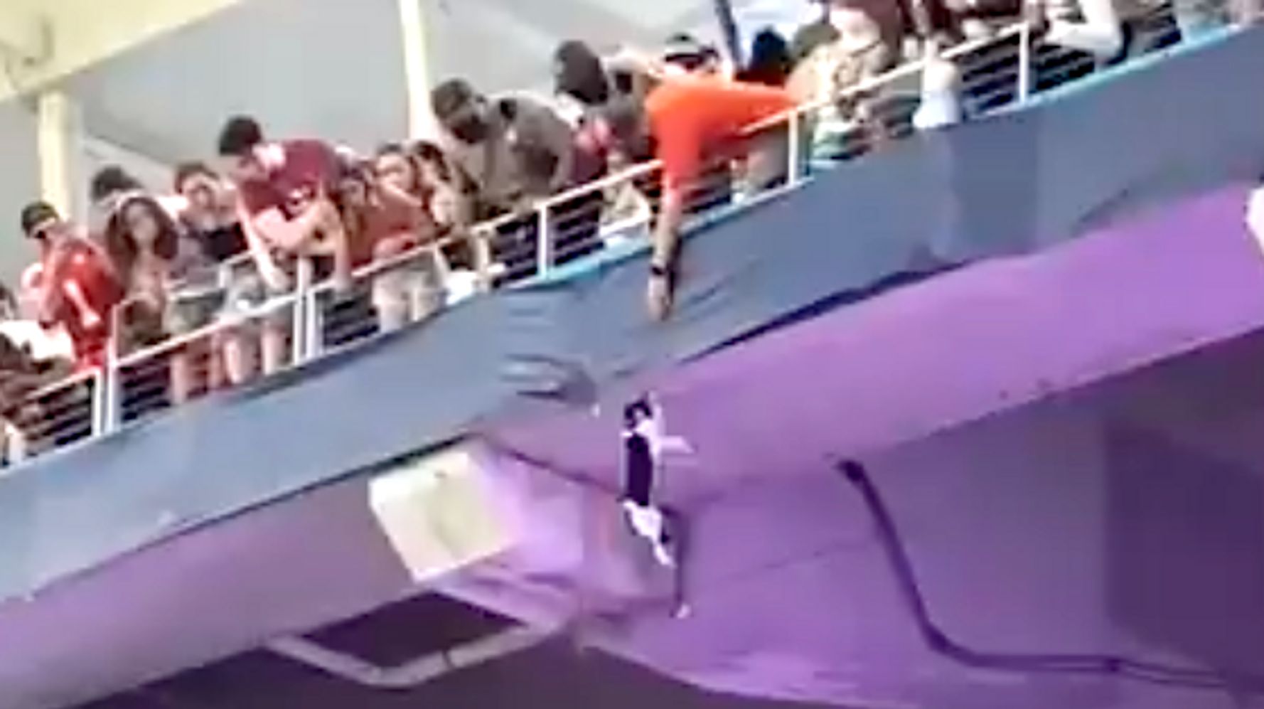 Watch Football Fans Ingeniously And Patriotically Save A
Falling Cat 1