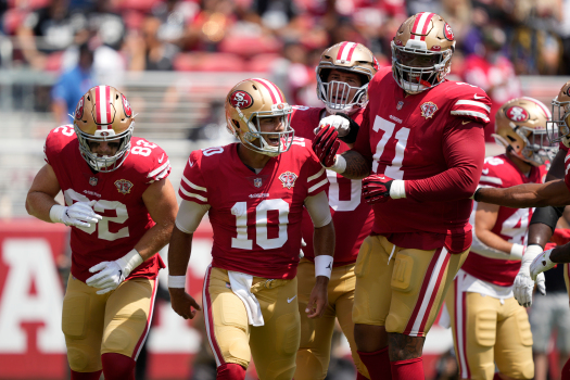 Jimmie Ward, Raheem Mostert join 49ers’ crew of captains
ahead of season opener at Detroit Lions 1 Jimmie Ward, Raheem Mostert join 49ers’ crew of captains
ahead of season opener at Detroit Lions 1