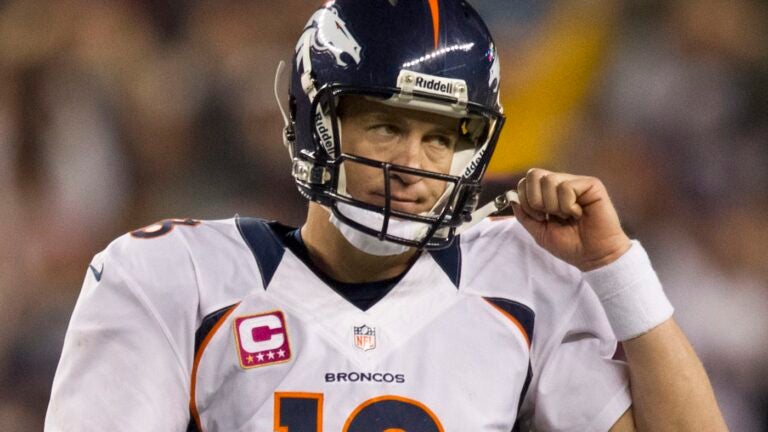 Peyton Manning takes jab at Patriots on Monday Night
broadcast, suggests New England bugged his locker 1