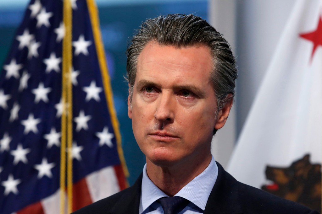 Two of Gavin Newsom’s children test positive for
COVID-19 1