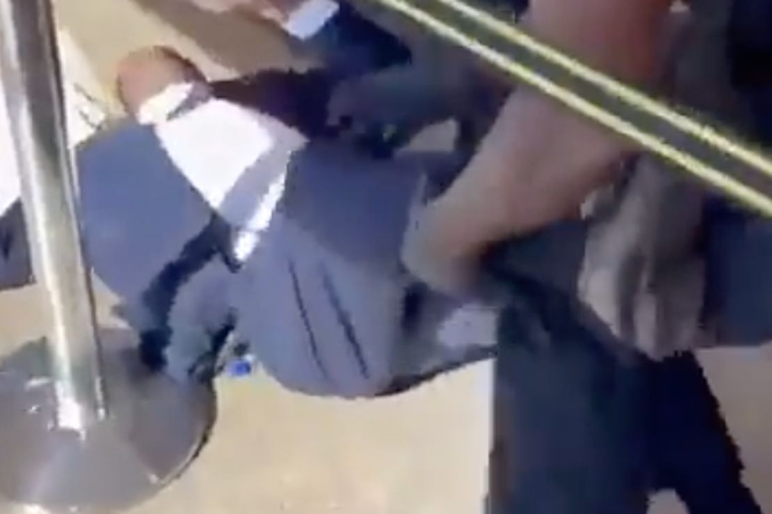 [WATCH] GOP Nevada Lt. Gov Candidate Tackled by Mask Police
at Public Meeting 1