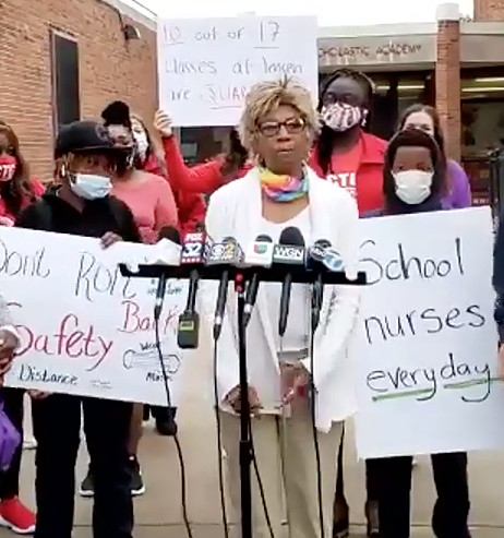 With half of kids quarantined at W. Side school, union
pushes for more safety measures, district official backs vaccine
mandate 1
