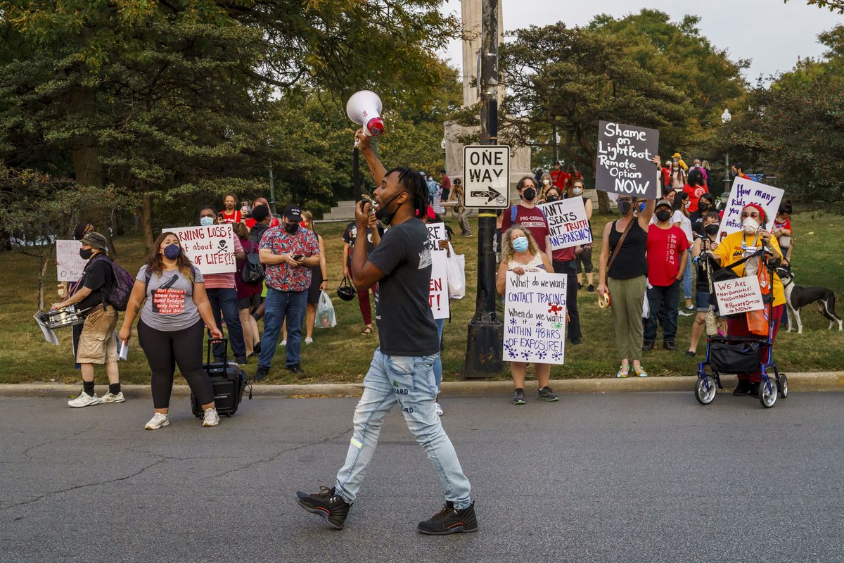 Some parents call CPS reopening ‘chaotic,’ demand a remote
learning option for everyone 1 Some parents call CPS reopening ‘chaotic,’ demand a remote
learning option for everyone 1