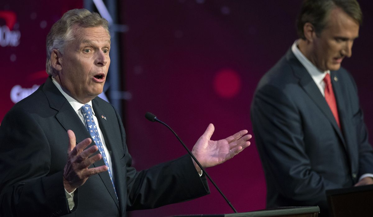 As Terry McAuliffe touts past record in office, GOP hopes to
use it to defeat him in November 1