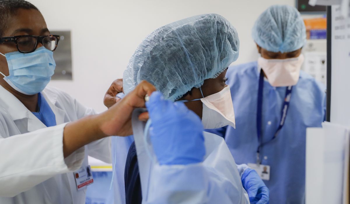 New York COVID-19 vaccine deadline for health workers is a
key test of mandates 1
