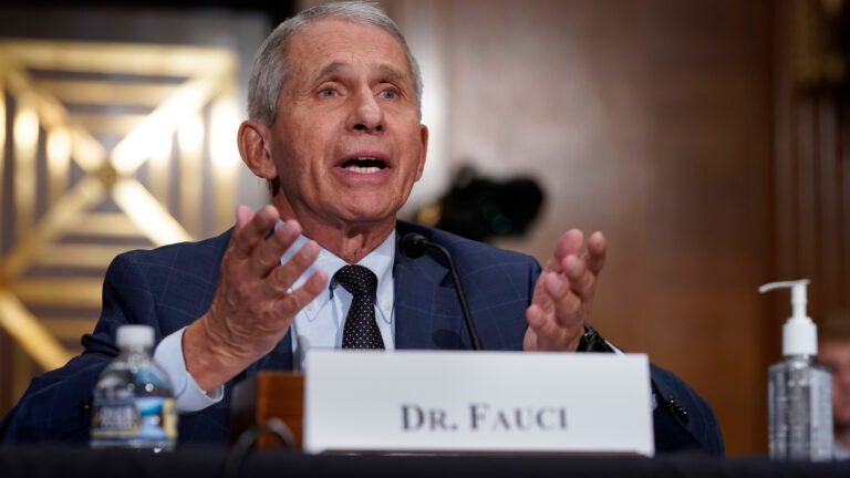 At Globe Summit, Anthony Fauci defends COVID-19 booster
plan 1