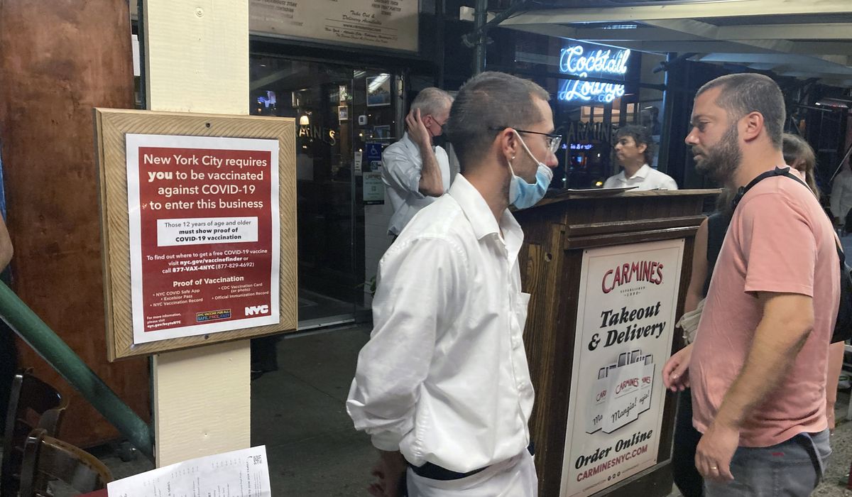 Black Lives Matter calls COVID-19 vaccine mandates 'racist'
after brawl at NYC restaurant 1
