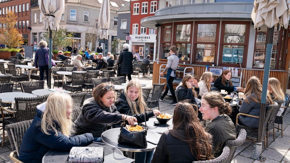 Citing high shot rates, Danes end COVID-19
restriction 1 Citing high shot rates, Danes end COVID-19
restriction 1