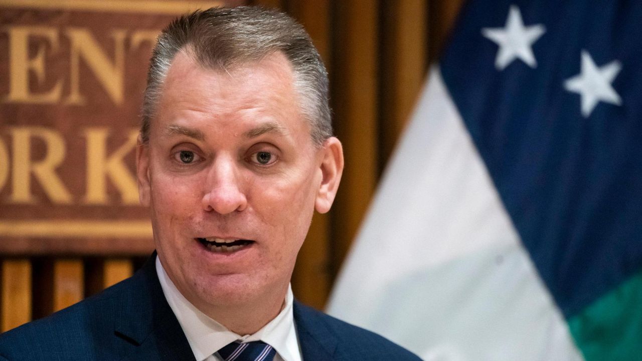 COVID-19 vaccination rate in the NYPD at 64%,
Commissioner Dermot Shea says 1