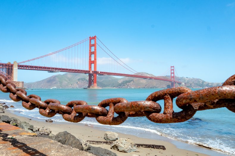 Immigration Protest Shuts Down Traffic on Golden Gate
Bridge 1