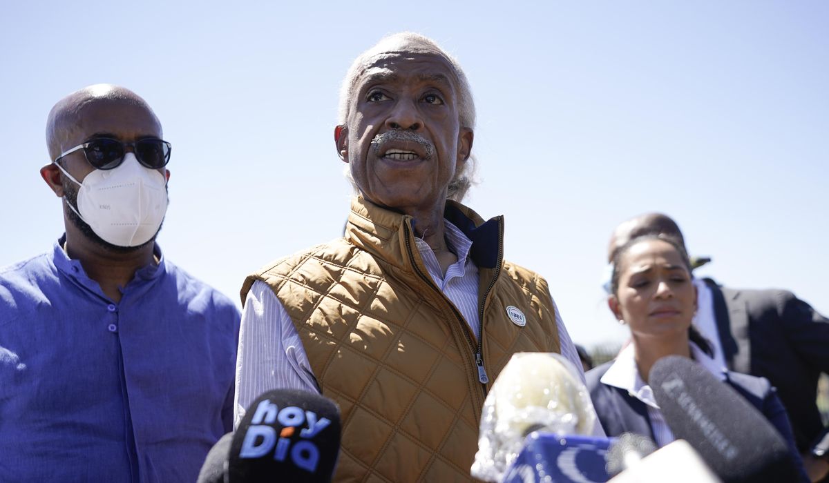 Al Sharpton's border visit derailed by protesters who
accused him of 'race-baiting' 1