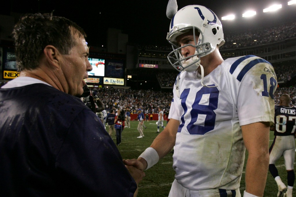 Peyton Manning casually drops Patriots locker-room bugging
accusation 1