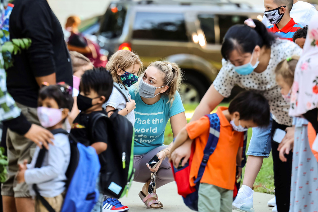 Pediatric COVID-19 cases spike across the country as schools
open 1