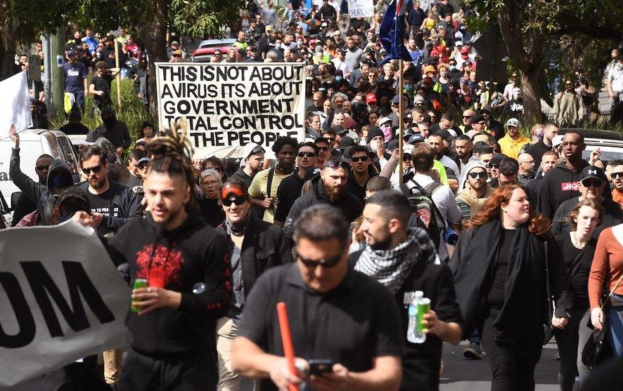 Anti-Lockdown Protesters In Australia “Break Police Line” As
Clashes Erupt 1