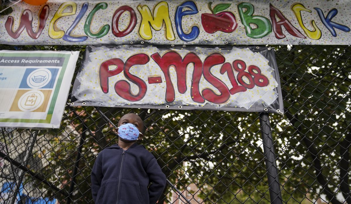 Students in New York City, the largest U.S. school system,
head back to the classroom 1