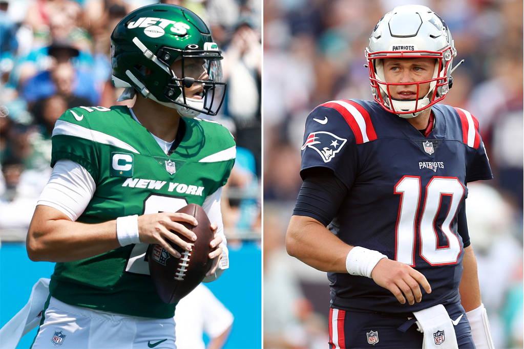 Zach Wilson-Mac Jones battle full of intrigue in Jets’ home
opener 1