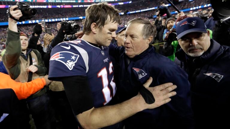 You can bet on how Bill Belichick and Tom Brady interact
following Sunday’s Patriots-Bucs game 1