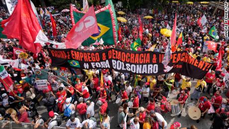 Thousands protest across Brazil calling for President
Bolsonaro's impeachment 1