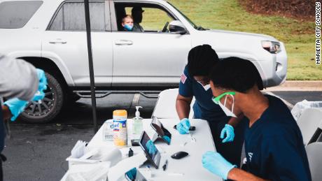 Instead of quarantine for Covid-exposed students, some
schools are trying test-to-stay 1