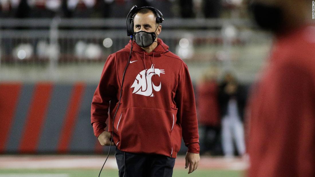 Washington State head football coach ousted after refusing
Covid-19 vaccine 1