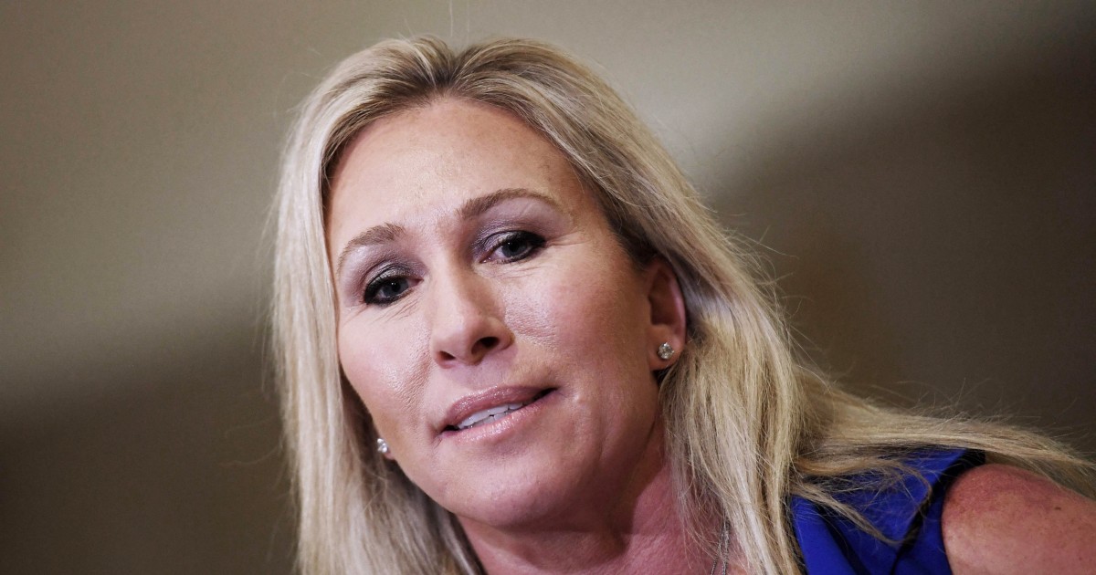 Marjorie Taylor Greene fined third time for not wearing mask
on House floor 1