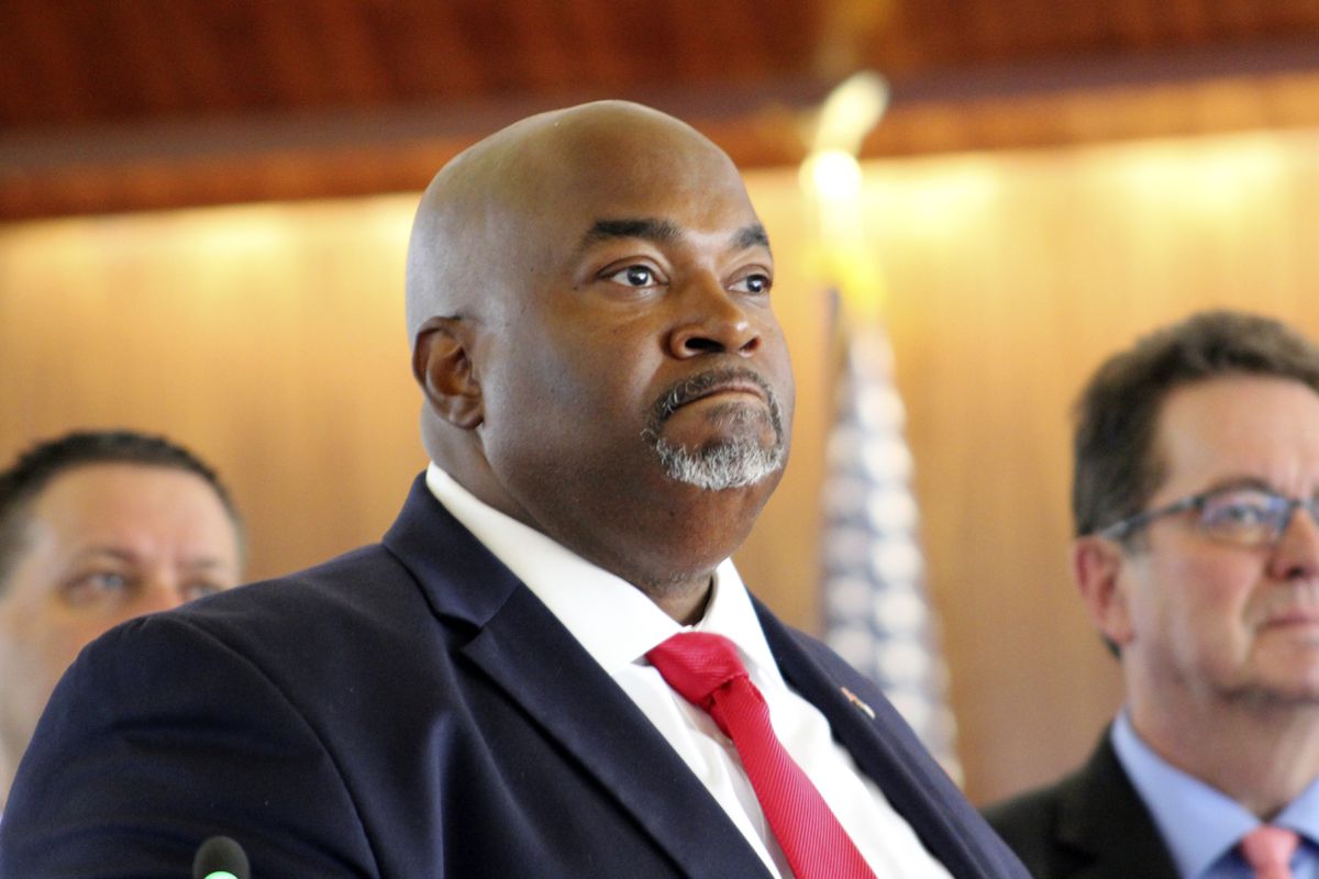 Faith leaders stage protest outside N.C. lieutenant
governor’s office demanding apology over homophobic
comments 1 Faith leaders stage protest outside N.C. lieutenant
governor’s office demanding apology over homophobic
comments 1