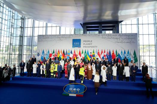 The Latest: Climate protesters block road near Rome
summit 1