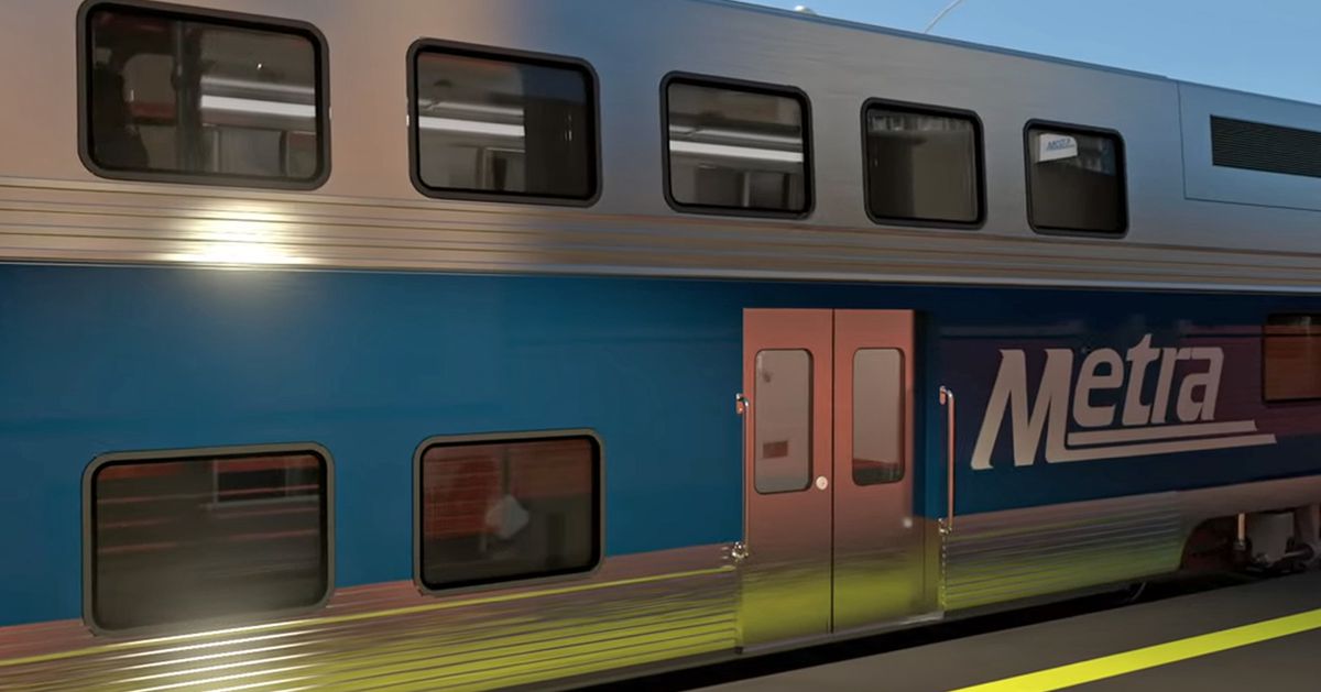 Chicago police officer hurt when patrol car struck by Metra
train 1
