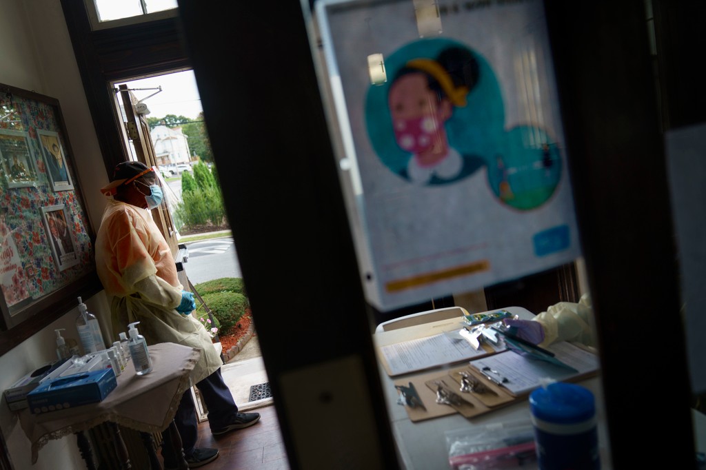 COVID-19 surge hits New England despite high vaccination
rates 1
