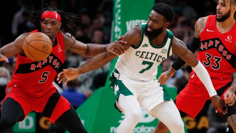 Raptors beat Celtics 115-83, spoil Udoka's home
opener 1