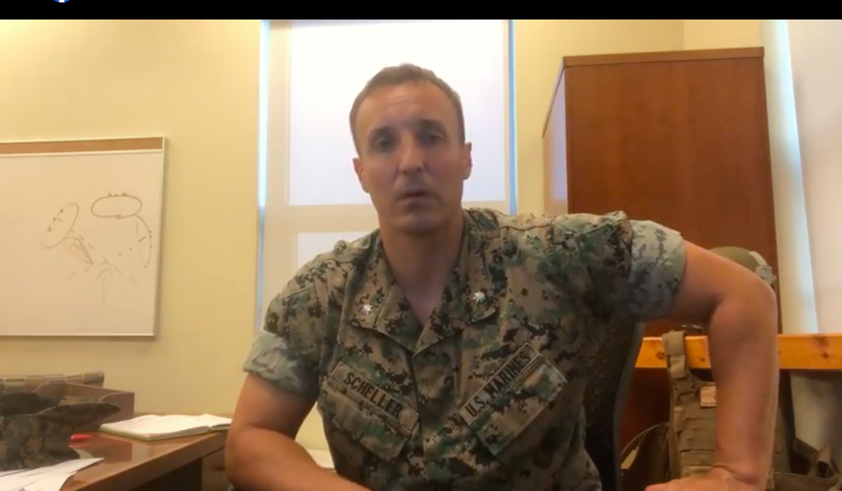 Stuart Scheller, Marine officer jailed for Afghan
criticisms, faces Tuesday hearing 1
