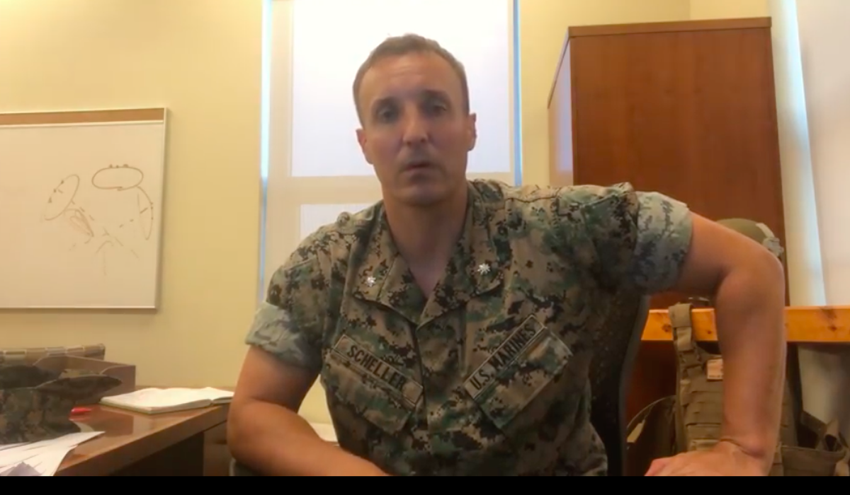Stuart Scheller, Marine officer jailed for Afghanistan
criticisms, to plead guilty to some charges 1