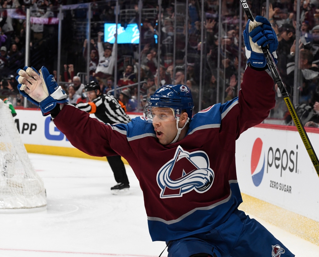 PHOTOS: Colorado Avalanche host Chicago Blackhawks in season
opener, Oct. 13, 2021 1