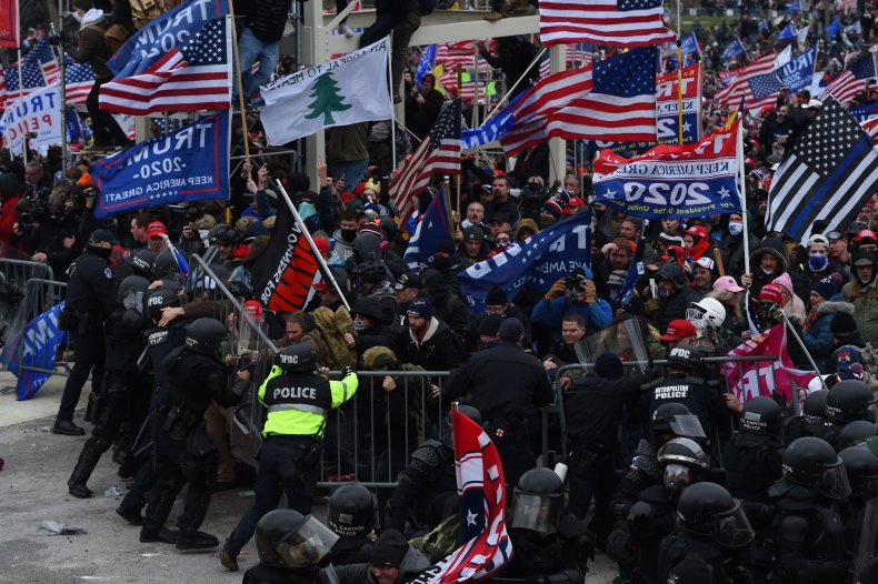 Trump's Pick for Arizona Governor Claims 1/6 Rioters Were
'Invited in by Capitol Police' 1
