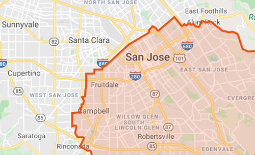 Map: Fruit quarantine imposed on much of Santa Clara
Valley 1