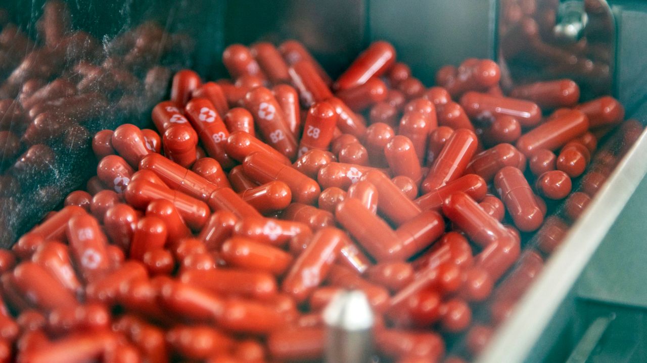 Merck says experimental pill cuts worst effects of
COVID-19 1