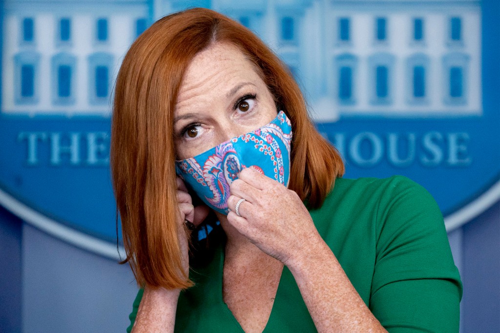 Press secretary Jen Psaki tests positive for
COVID-19 1