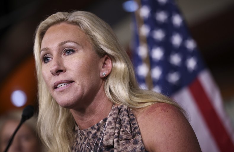 Marjorie Taylor Greene Backs 'Nonviolent' Suspected Capitol
Rioter Shown Assaulting Officers 1
