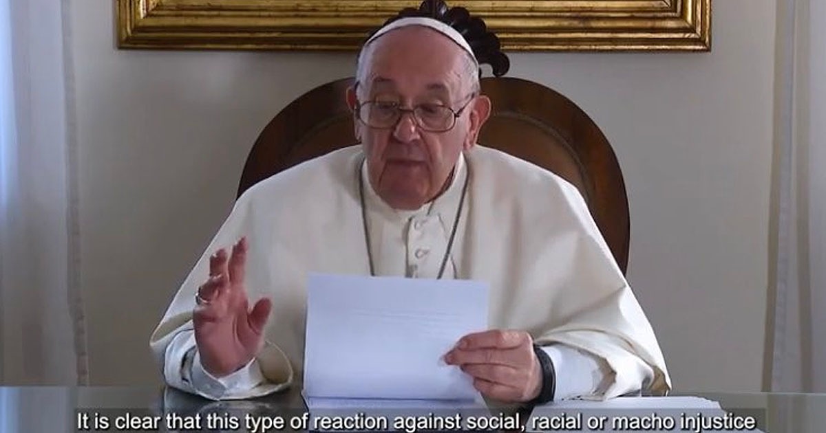 Pope Francis Compares George Floyd To Biblical ‘Good
Samaritan,’ Praises BLM Rioters For Being ‘Social Poets’ 1