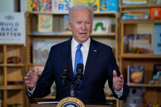 Biden says he’s open to shorter programs in spending
bill 1